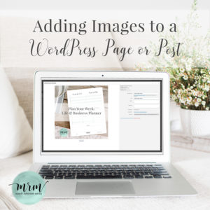 Adding Images to a WordPress Page or Post