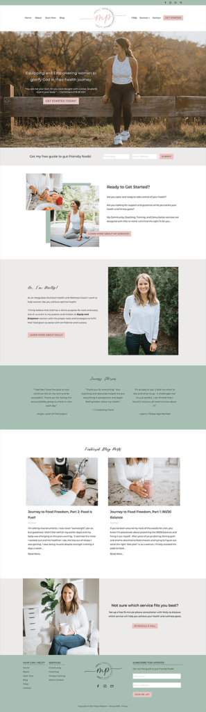 MRM Project Feature: Molly Pflederer Brand and Website Design