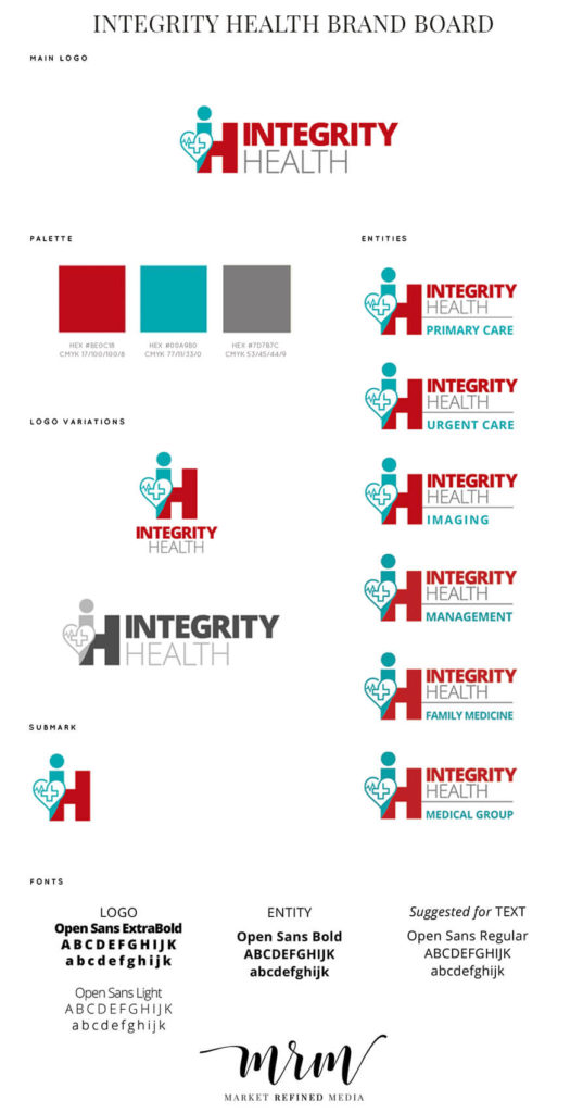 MRM Project Feature: Integrity Health Full Brand Identity Package
