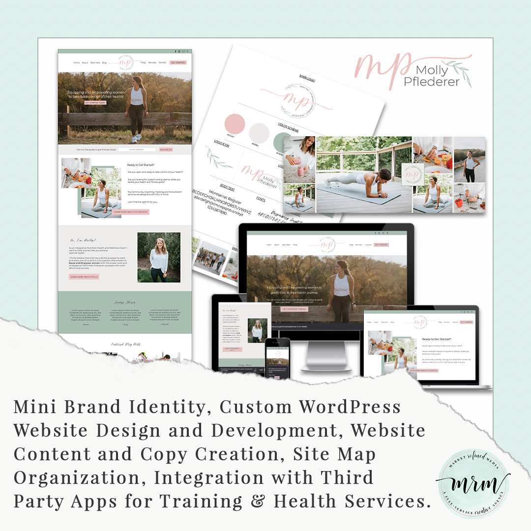 MRM Project Feature: Molly Pflederer Brand and Website Design