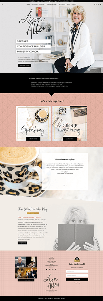 MRM Project Feature: Lisa Allen Brand and Website Design