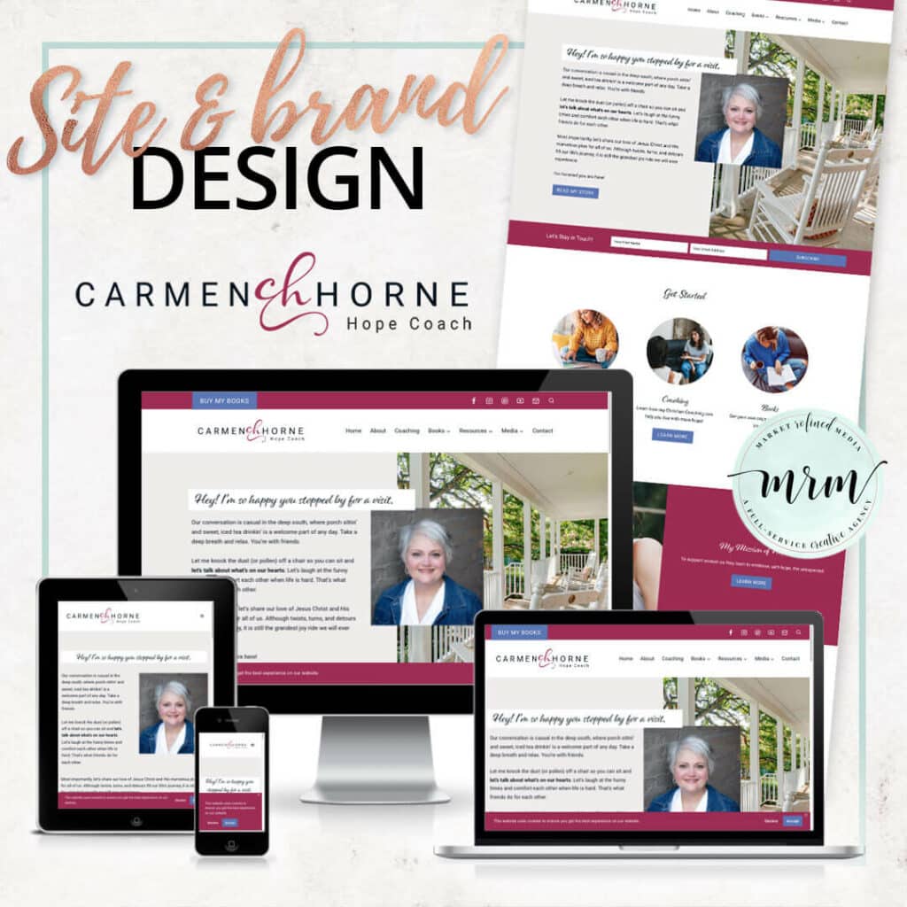 MRM Project Feature: Carmen Horne Brand & Website Design