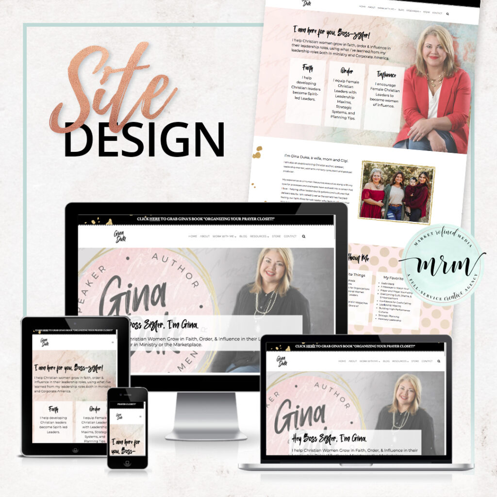MRM Project Feature: Gina Duke Brand & Website Design