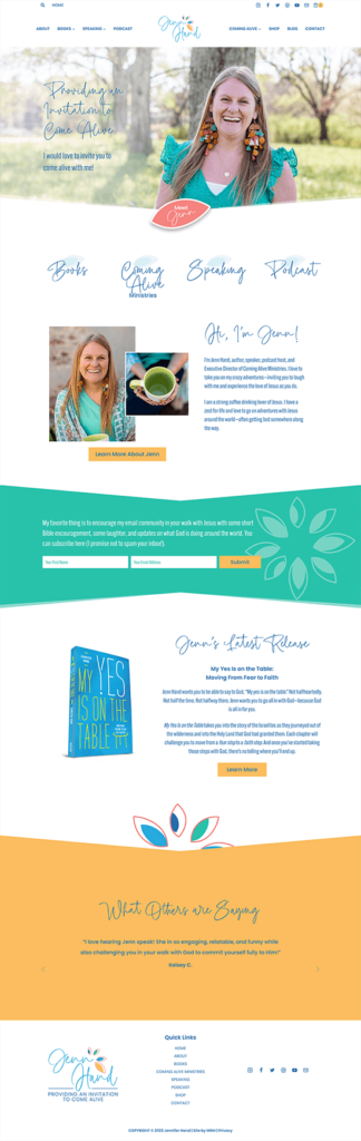 MRM Project Feature: Jennifer Hand Brand & Website Design