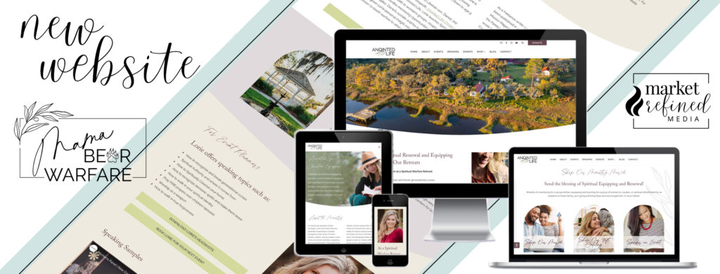 MRM Project Feature: Lorie Newman and Anointed Life Brand & Website Design