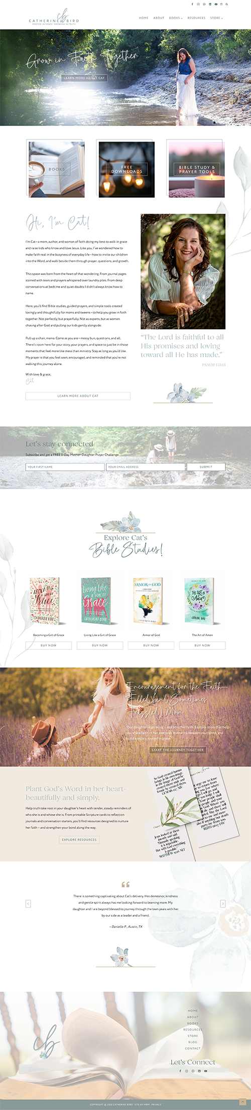 MRM Project Feature: Catherine Bird Brand & Website Design Site Preview