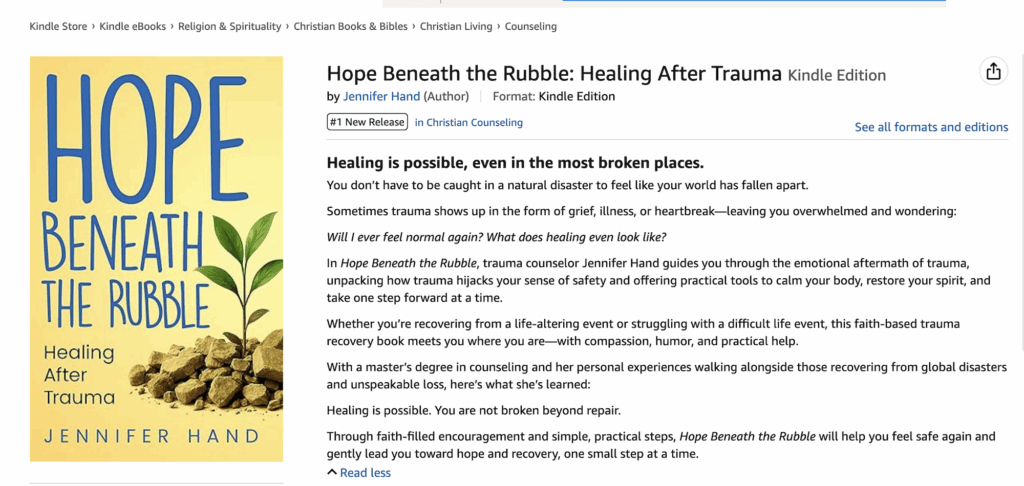 MRM Project Feature: Hope Beneath the Rubble by Jennifer Hand