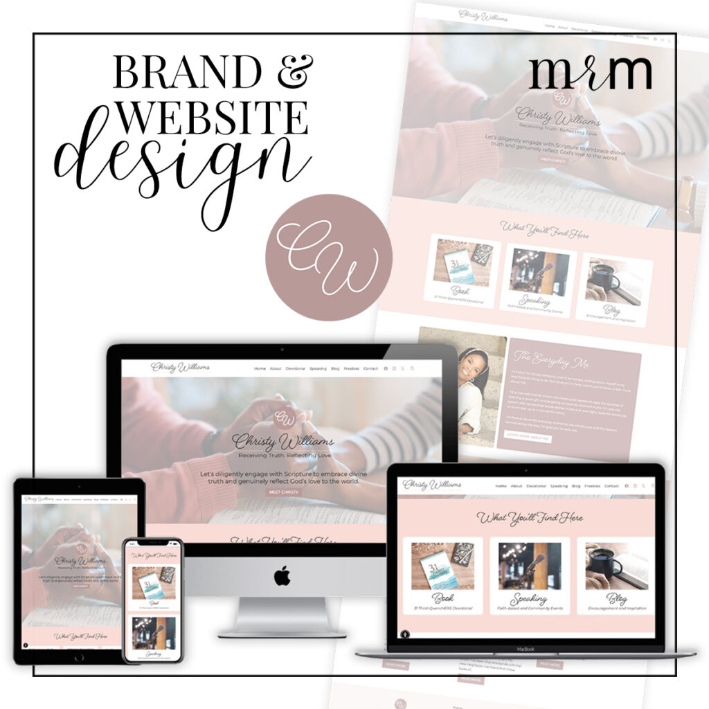 MRM Project Feature: Christy Williams Brand & Website Redesign