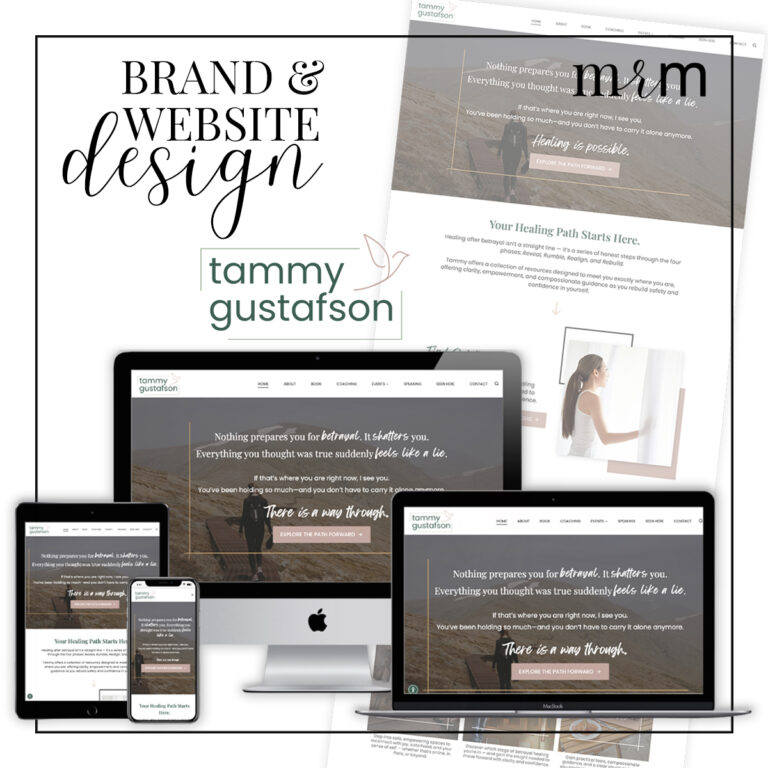 MRM Project Feature: Tammy Gustafson Brand & Website Redesign