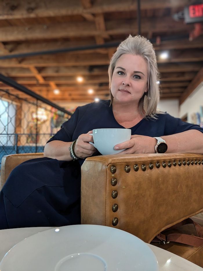 Jenifer in a Favorite Coffee Shop