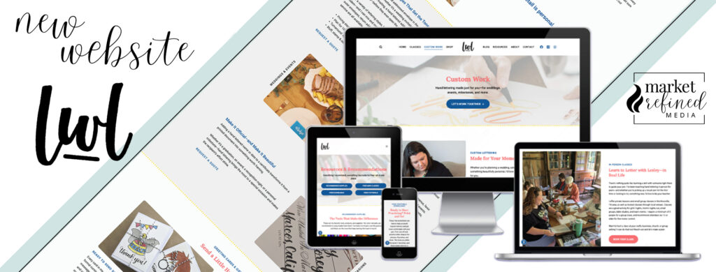 MRM Project Feature: Lettering with Lesley Brand & Website Redesign MRM Project Feature: Lettering with Lesley Brand & Website Redesign